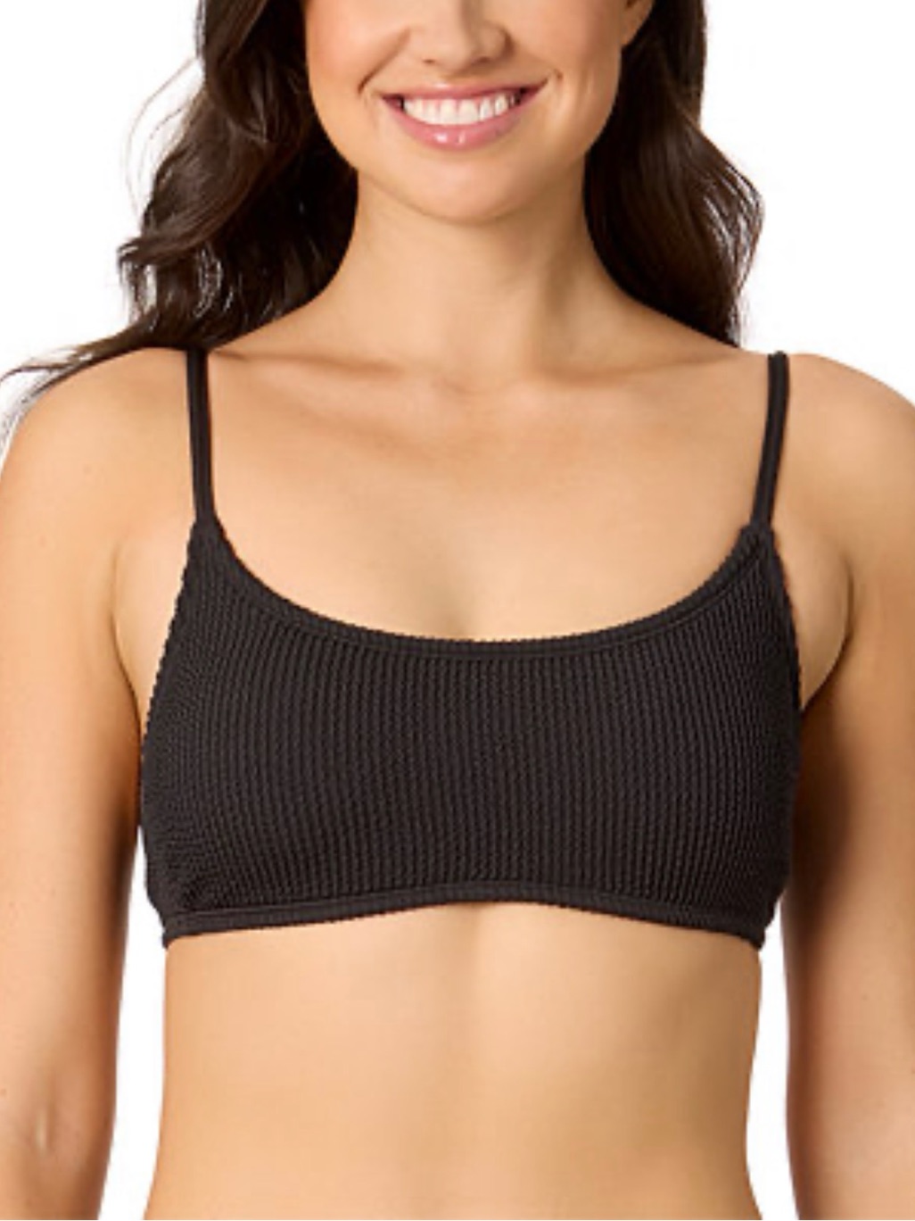 Salt + Cove Ribbed Bralette Black